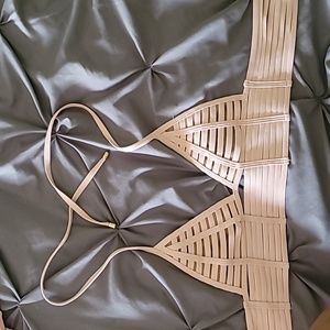 Beach bunny triangle bikini top